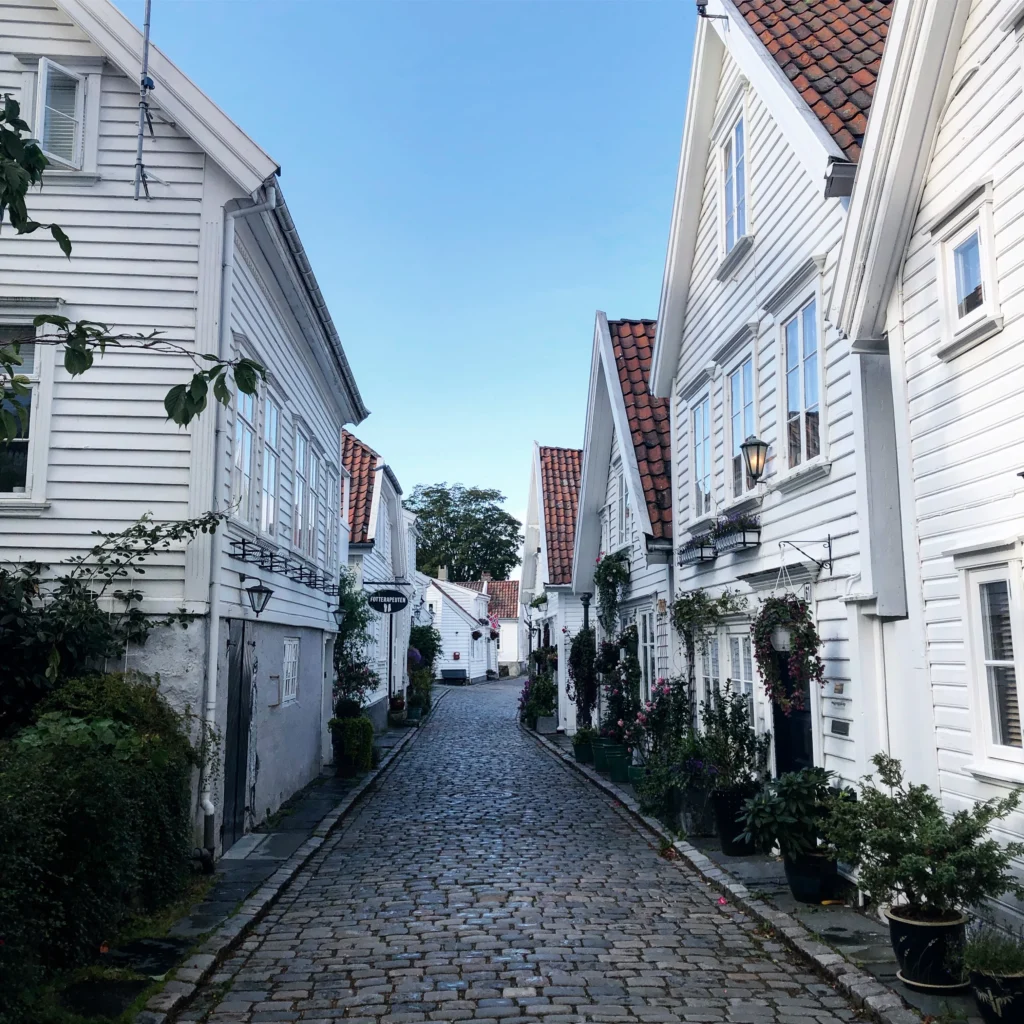 Simpel leven: Houten huisjes in noorwegen