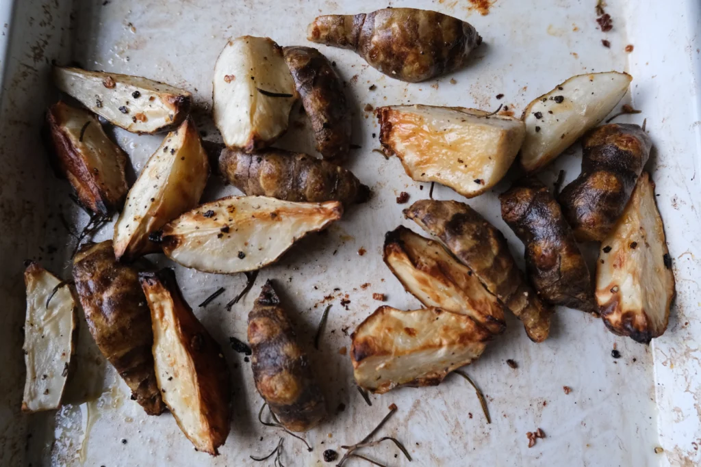 Geroosterde Aardpeer Uit De Oven